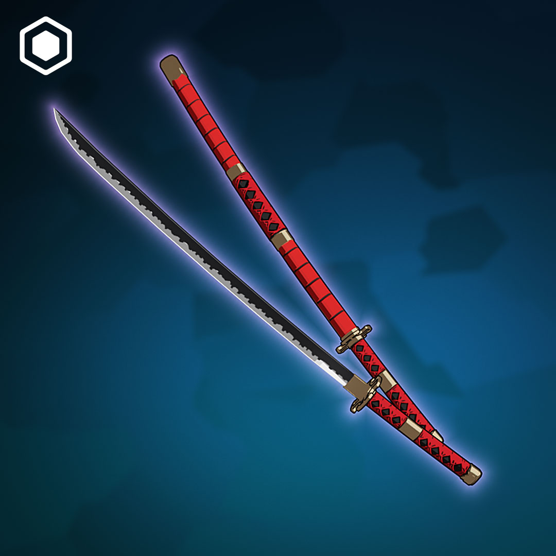 Red Katana | VRChat Asset + Blend File