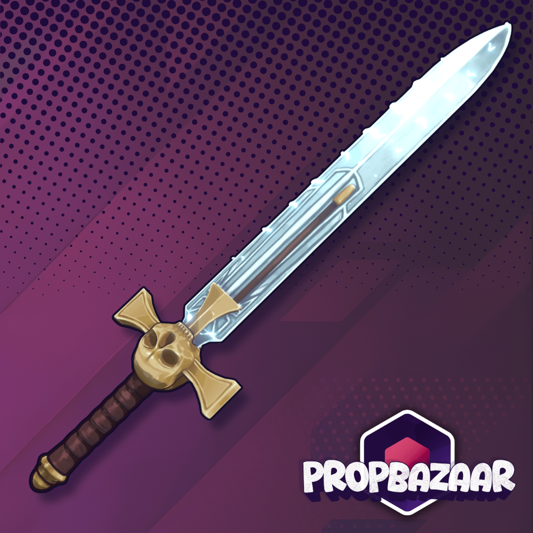 Power Sword | VR Chat Asset + Blend File + STL File (3D Printing)