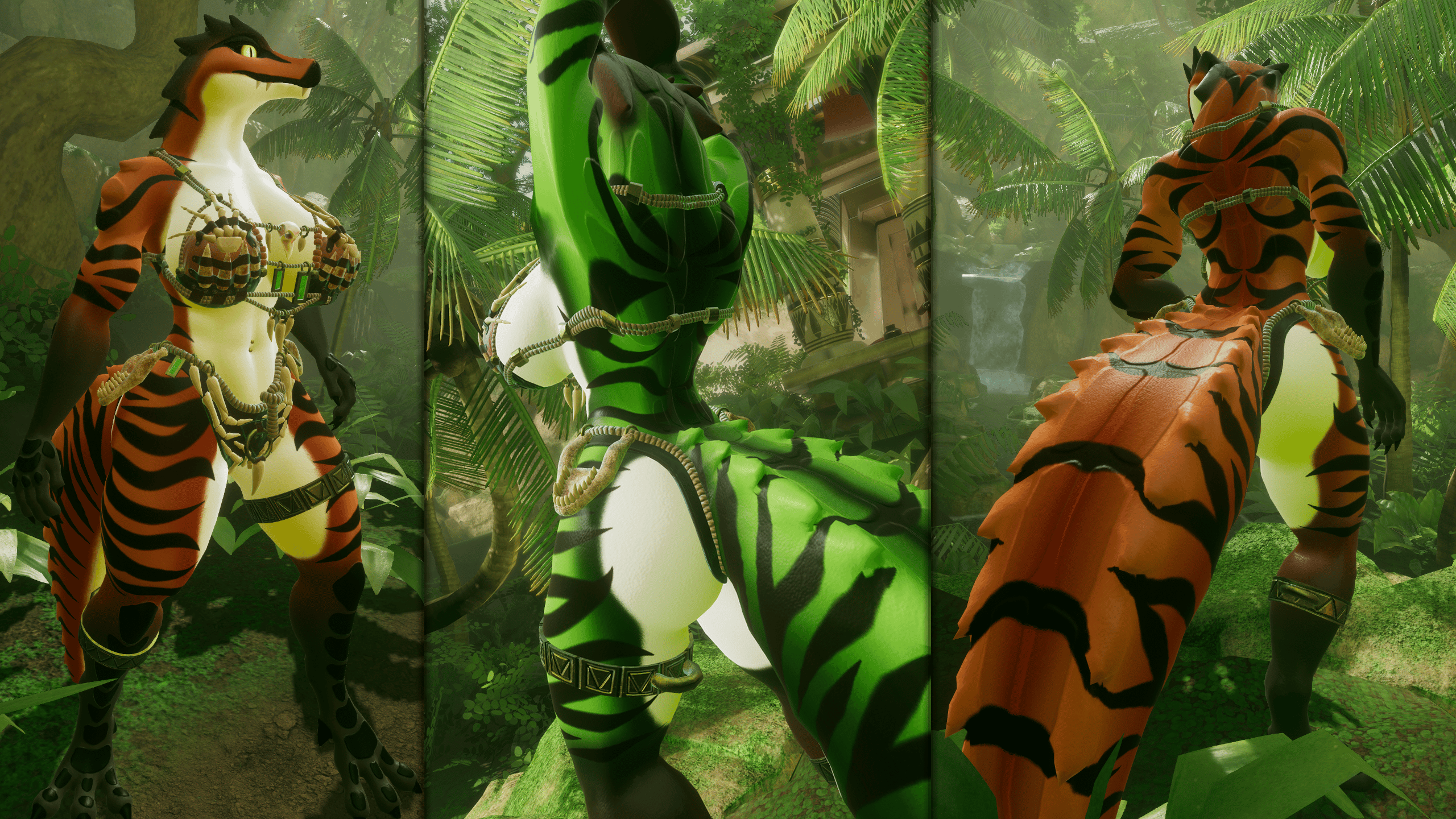 Striped Kroxigor Texture