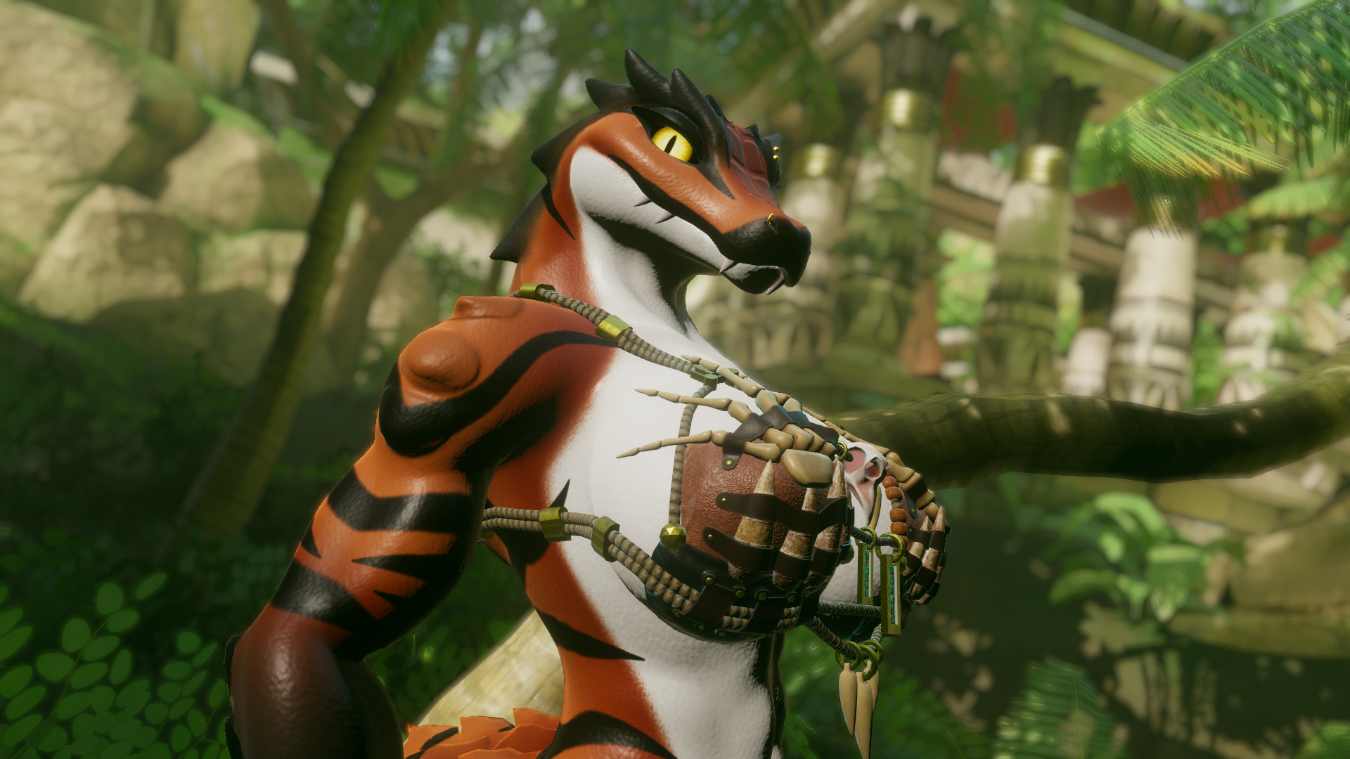 Striped Kroxigor Texture