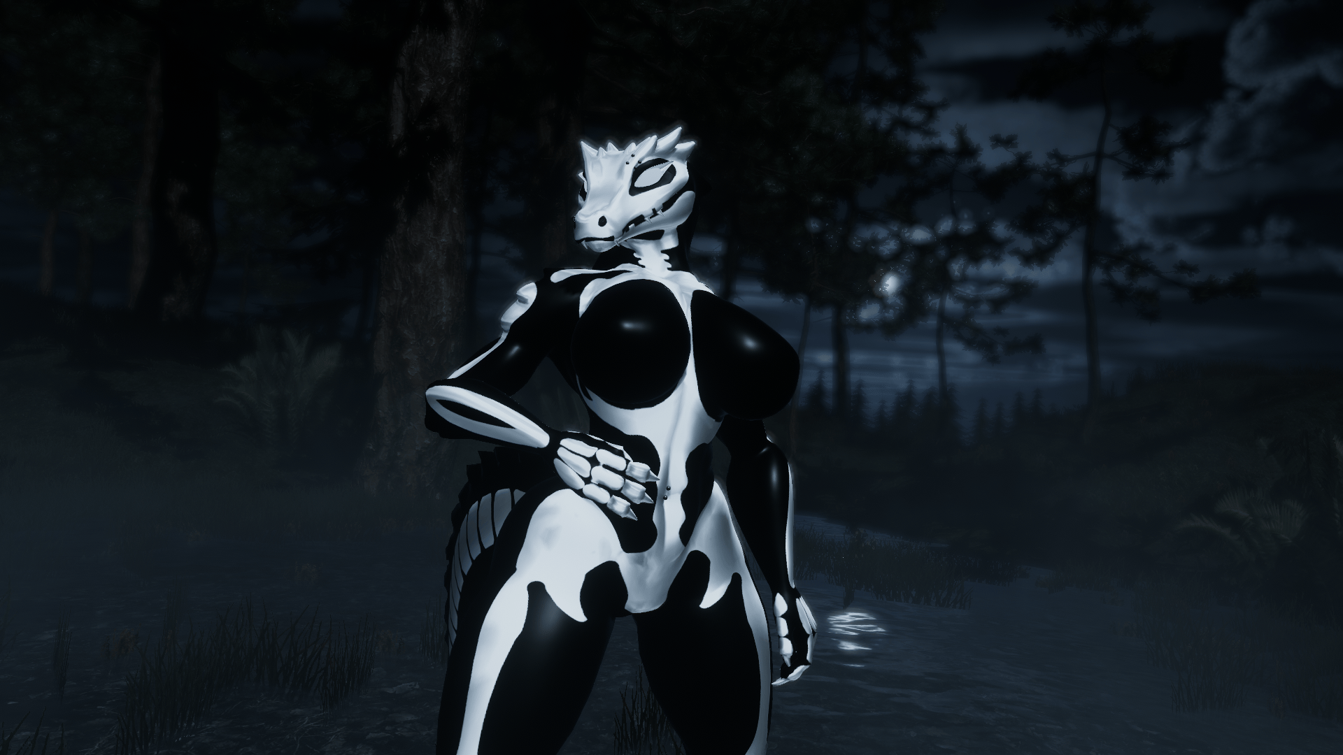 Skeleton Body Painting Kroxigor Decal