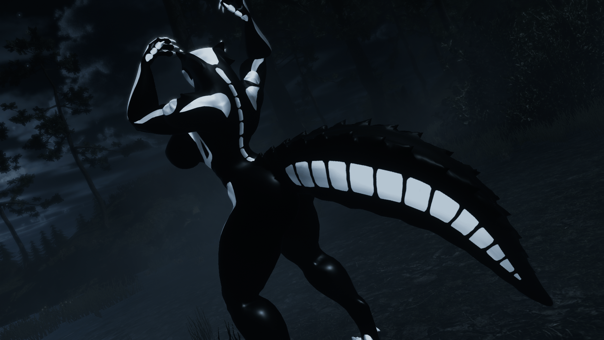 Skeleton Body Painting Kroxigor Decal