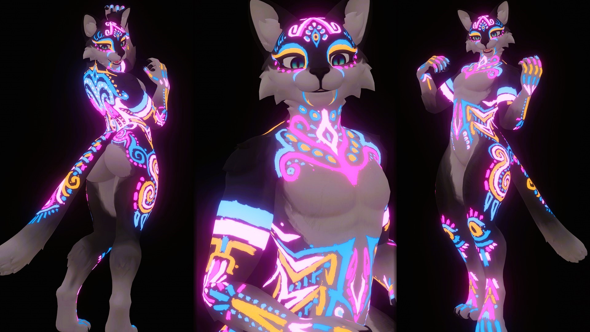 Legato Rave Paint / Tattoo Decal