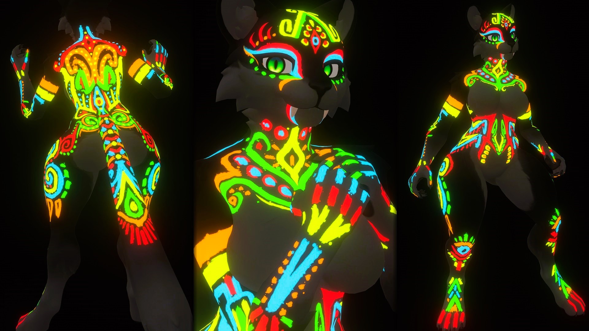 Legato Rave Paint / Tattoo Decal