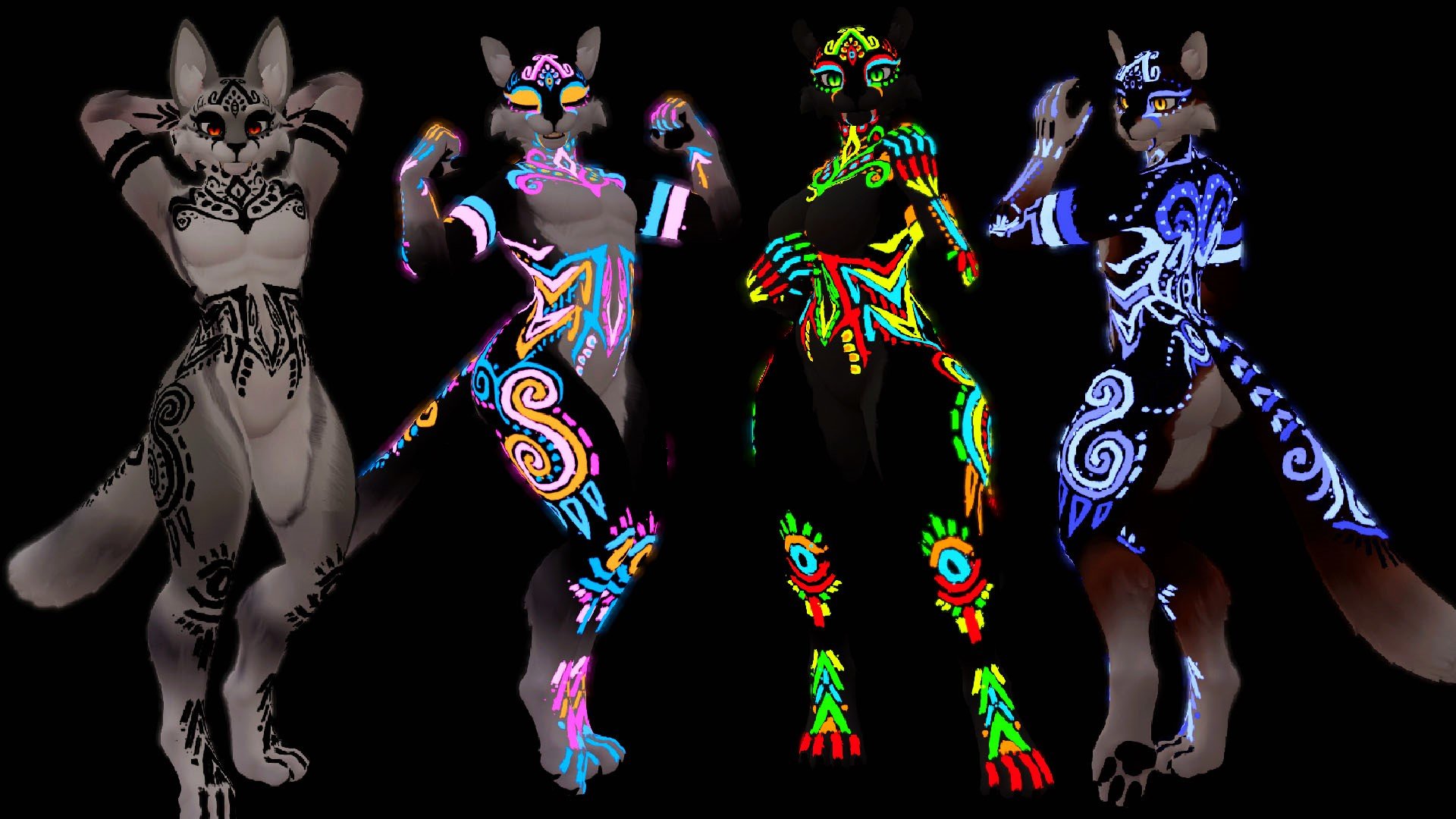 Legato Rave Paint / Tattoo Decal