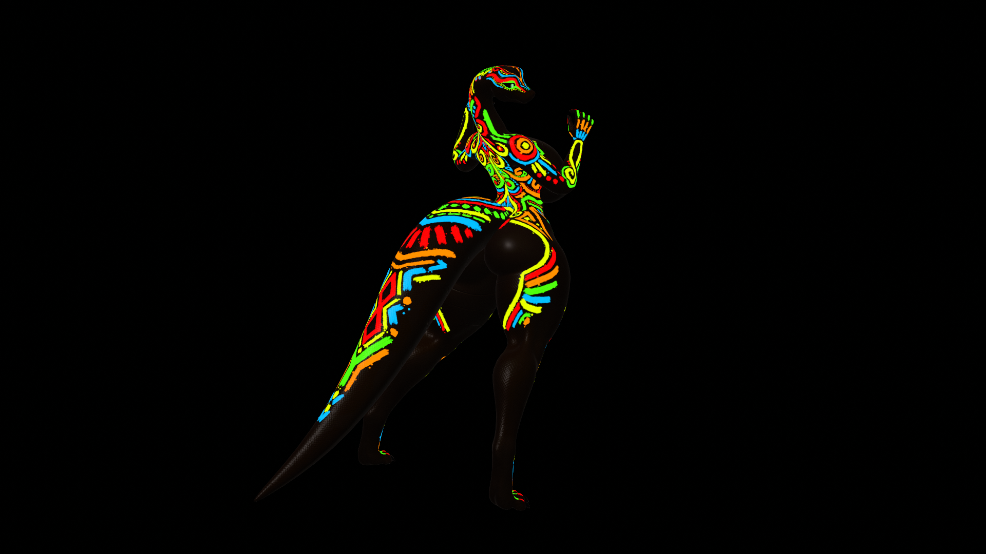 Lily the Snake Rave Paint / Tattoo Decal