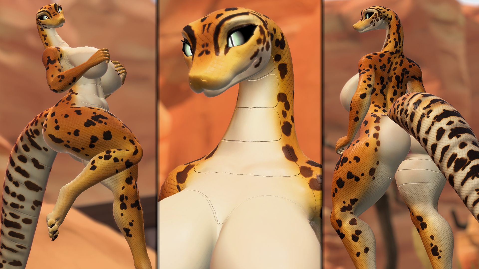 Leopard Gecko Lily the Snake Texture