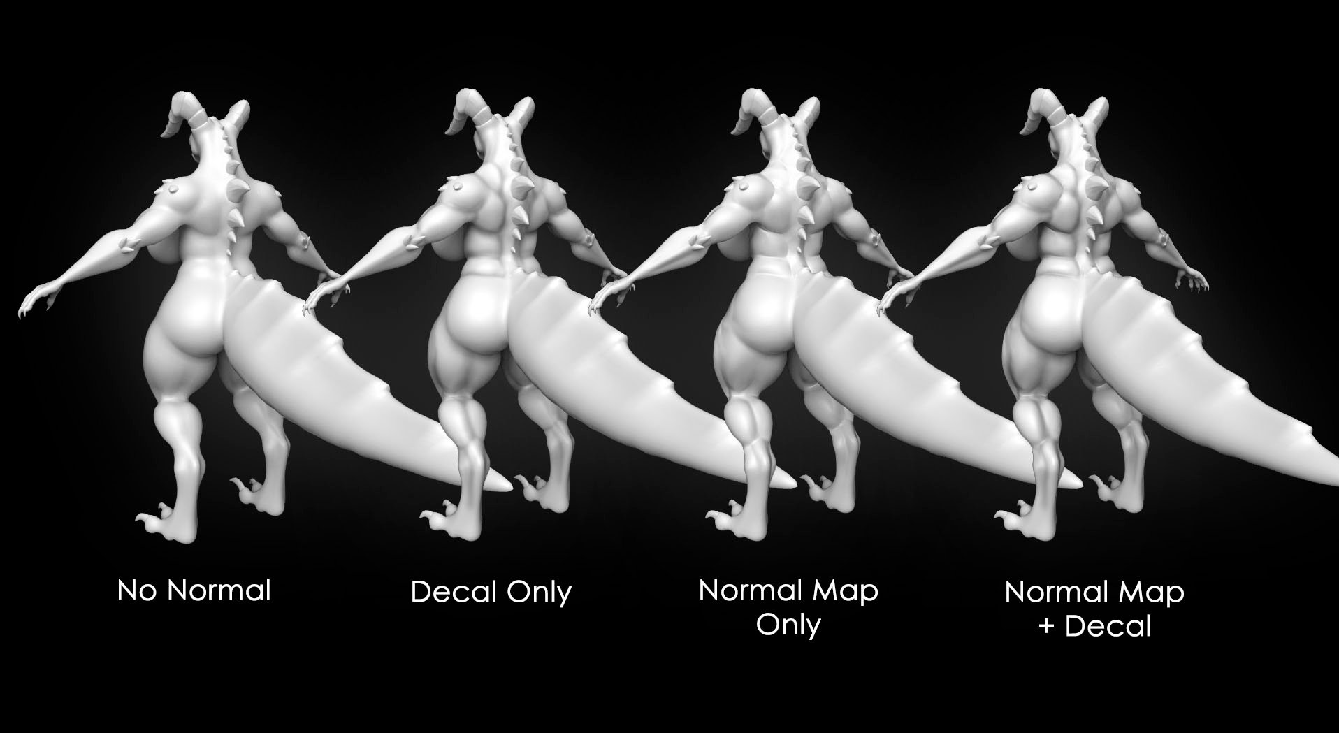 Lizzy Deathclaw Muscles Normal + Decal