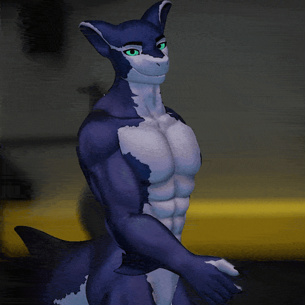 Shawn the Shark Muscles Normal + Decal