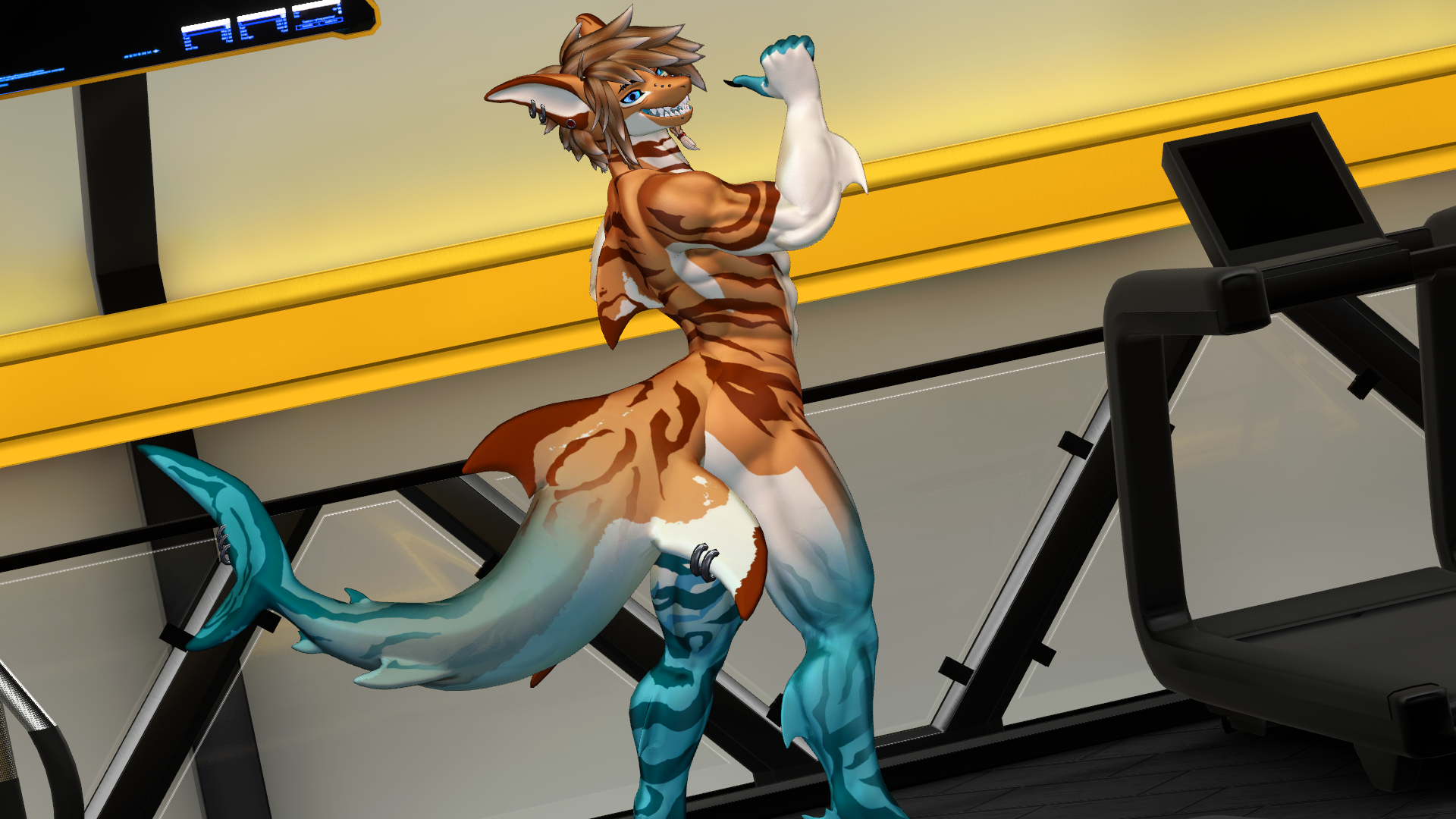 Shawn the Shark Muscles Normal + Decal