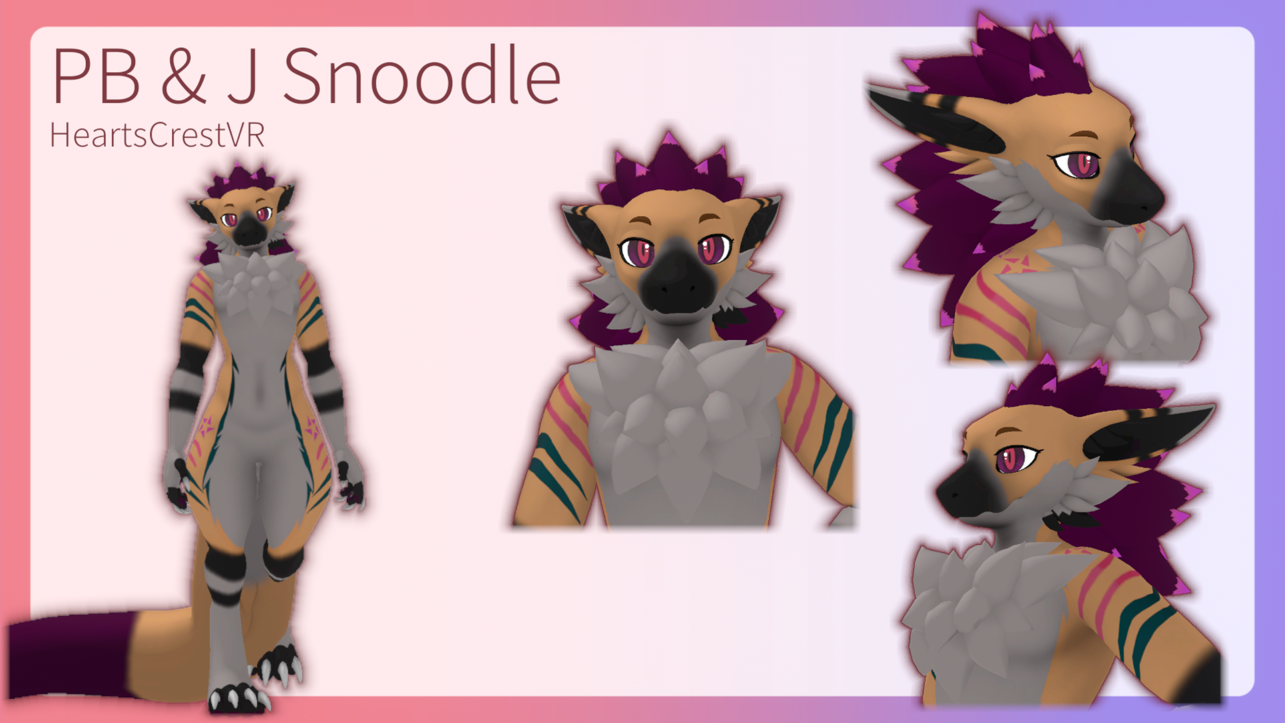PB & J Snoodle Textures