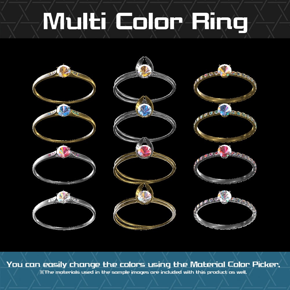【Cavo's】Diamelle Ring(Set of 3)