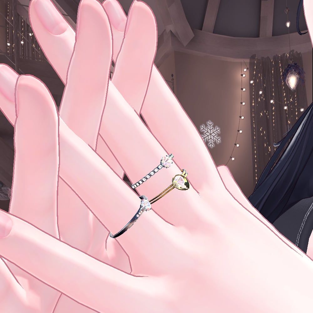 【Cavo's】Diamelle Ring(Set of 3)