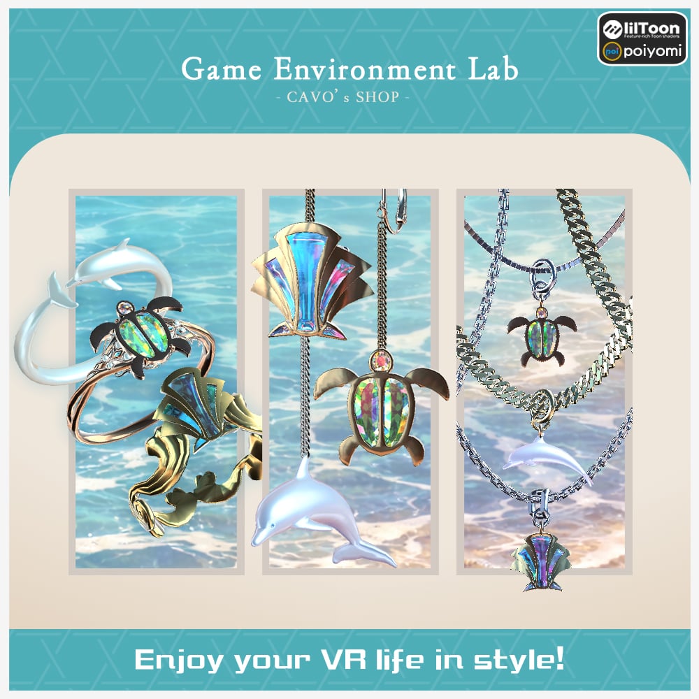 【Cavo's】Sea Creatures Jewelry Set