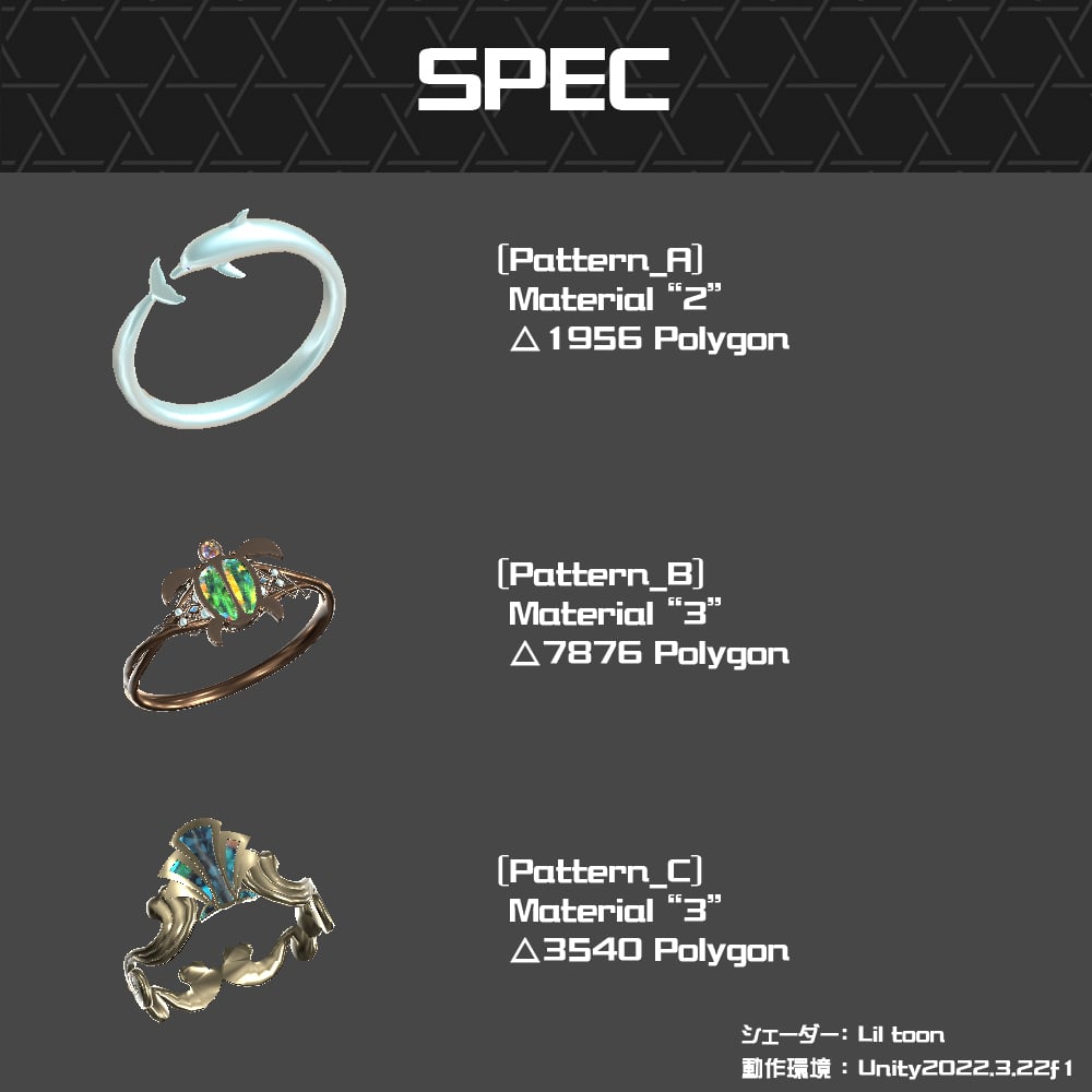 【Cavo's】Sea Creatures Jewelry Set