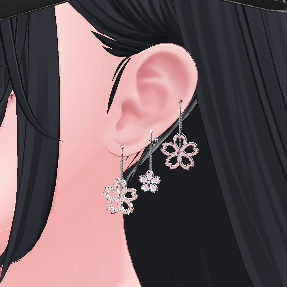 【Cavo's】SAKURA EarRing(Set of 3)