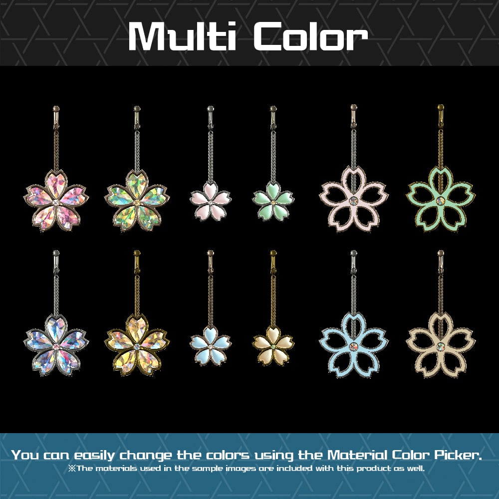 【Cavo's】SAKURA EarRing(Set of 3)