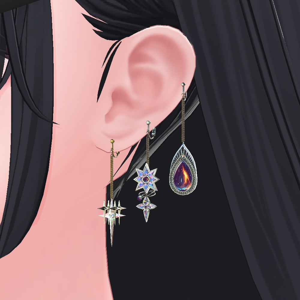【Cavo's】Astra EarRing(Set of 3)