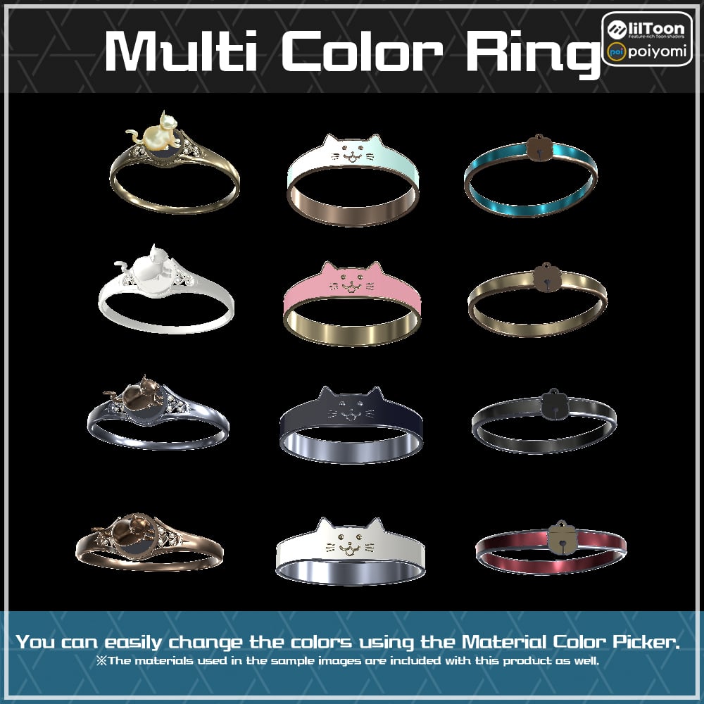 【Cavo's】The CATS Ring(Set of 3)