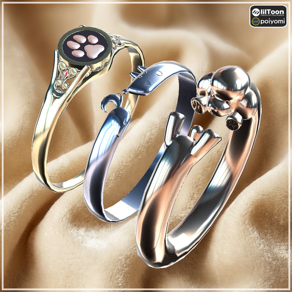 【Cavo's】Pupper Ring(Set of 3)