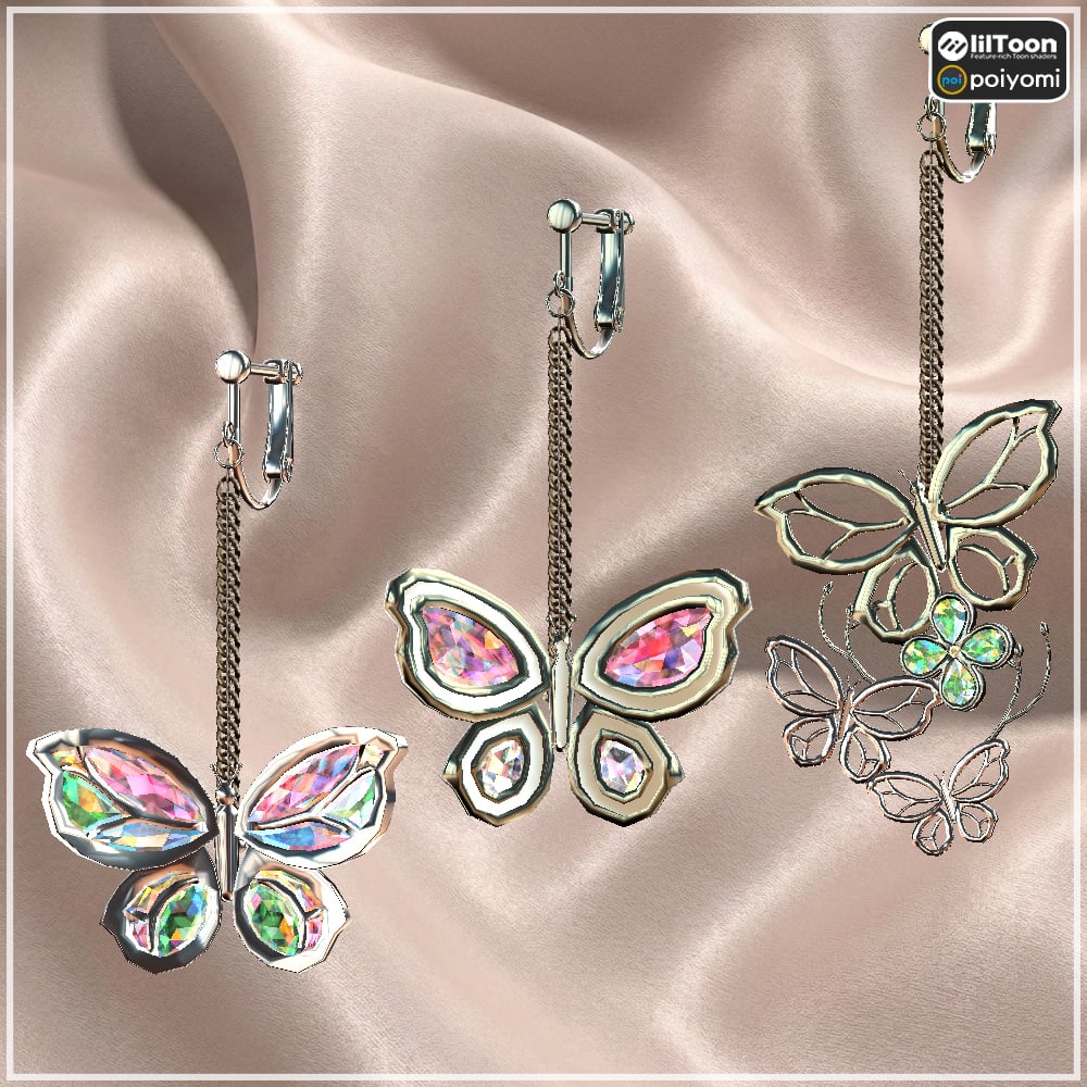 【Cavo's】ButterFly EarRing(Set of 3)
