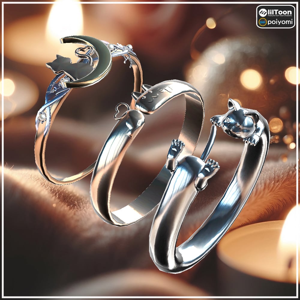 【Cavo's】NEKO Ring(Set of 3)