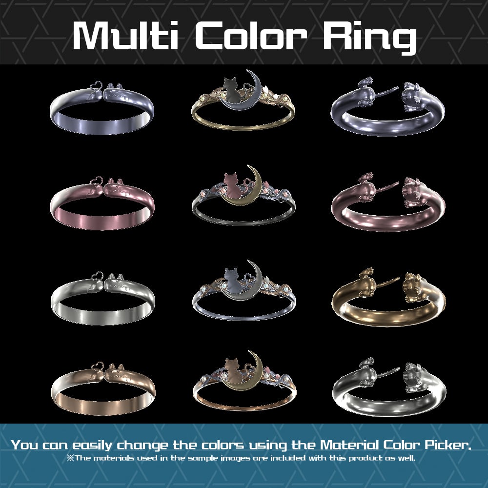【Cavo's】NEKO Ring(Set of 3)