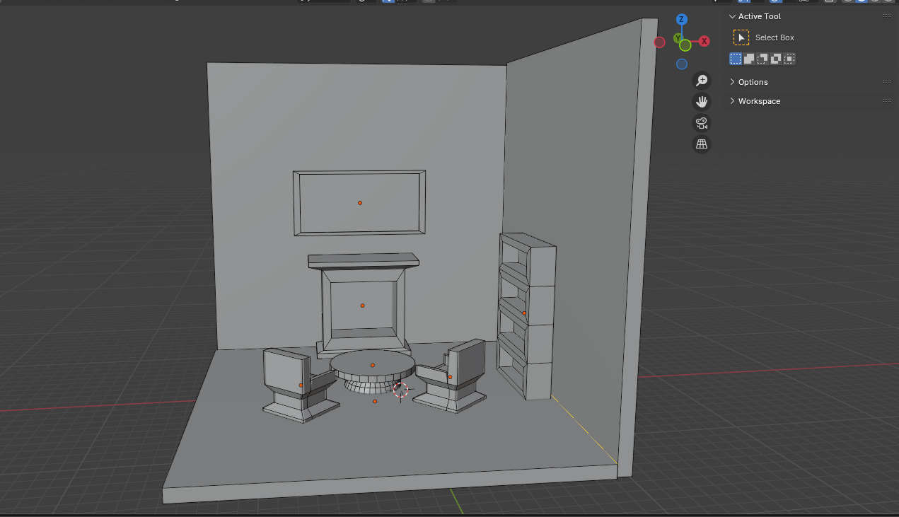 Simple Room ready for use