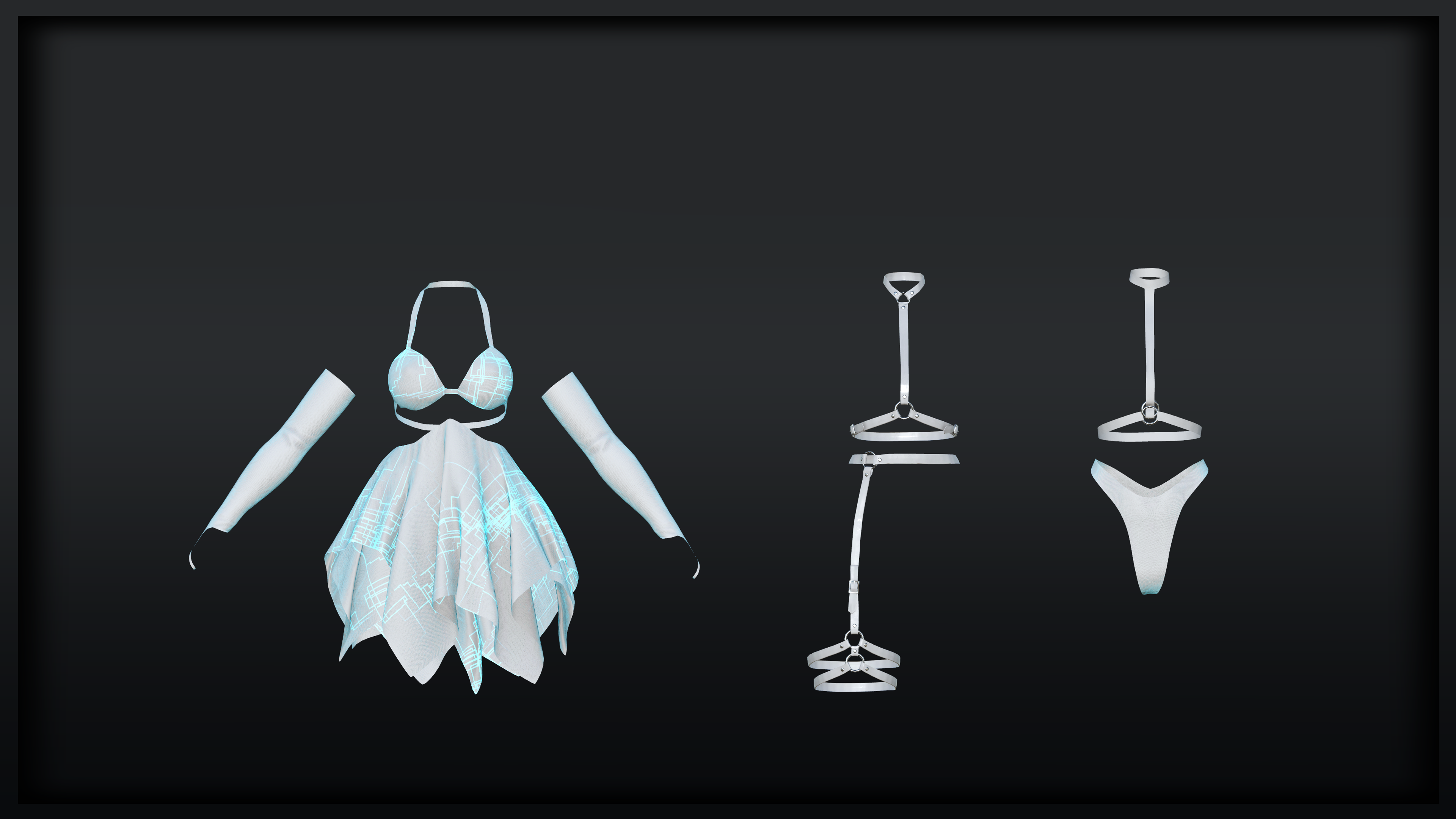 Digital Blossom Outfit