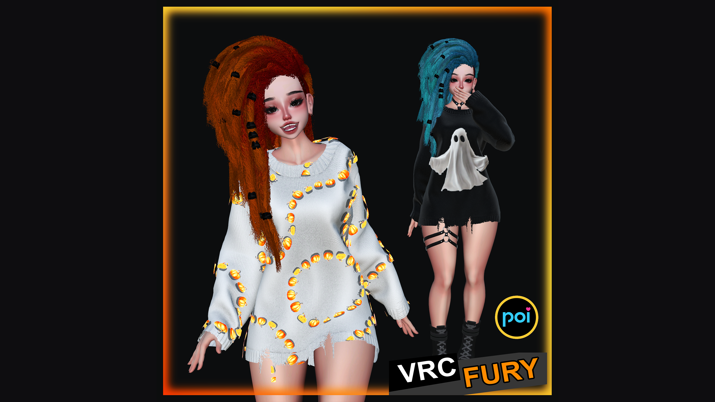 “Cozy Ghostie” Sweater | VRCFury Setup | AudioLink