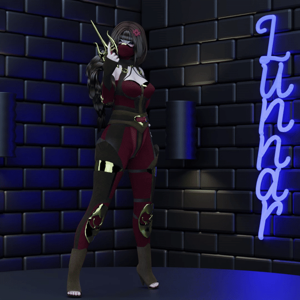 Mileena MK1 Bodysuit with/ Gloves & Sai