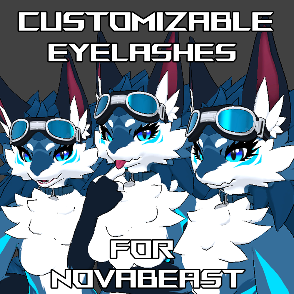 Customizable Eyelashes for Novabeast