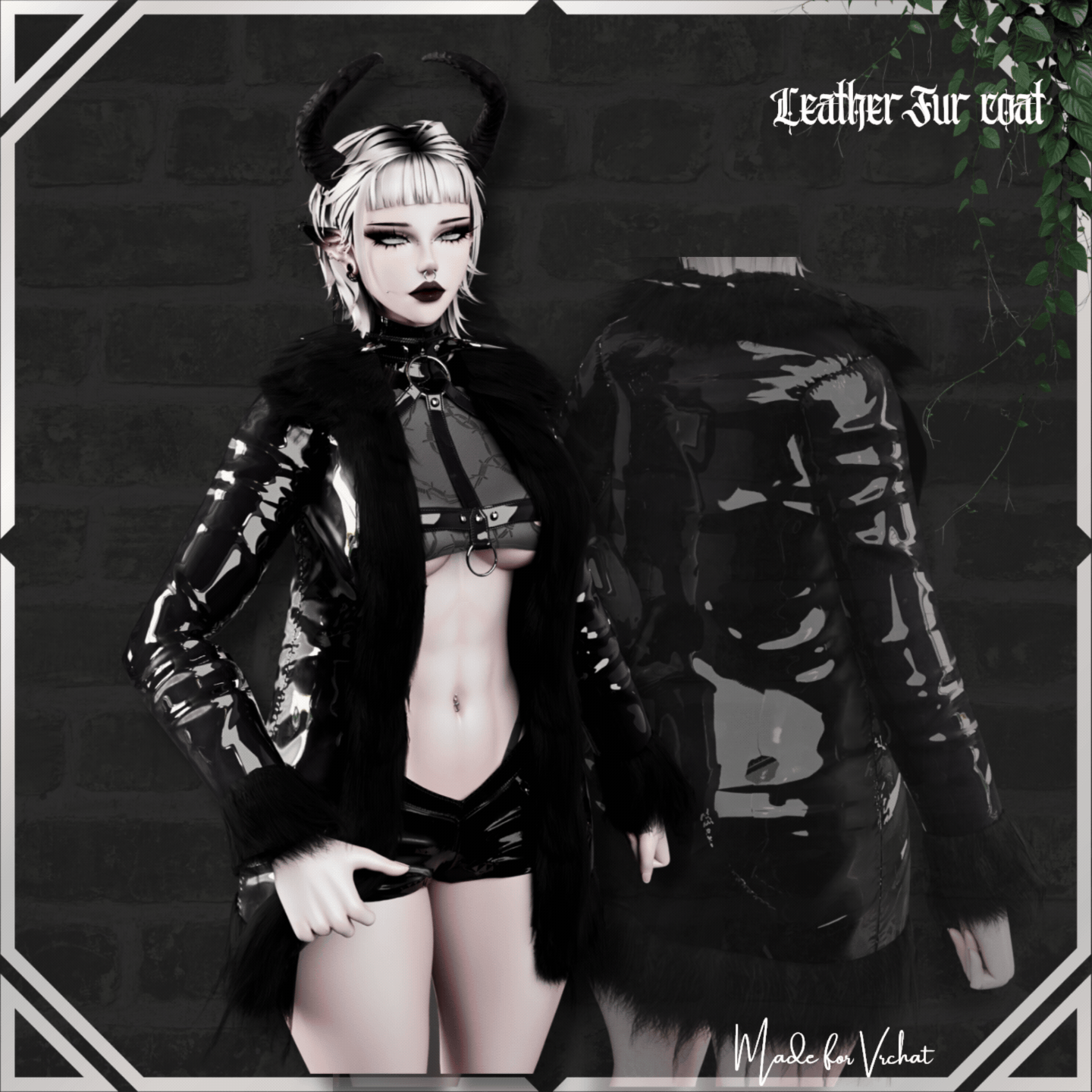 Leather Fur Coat