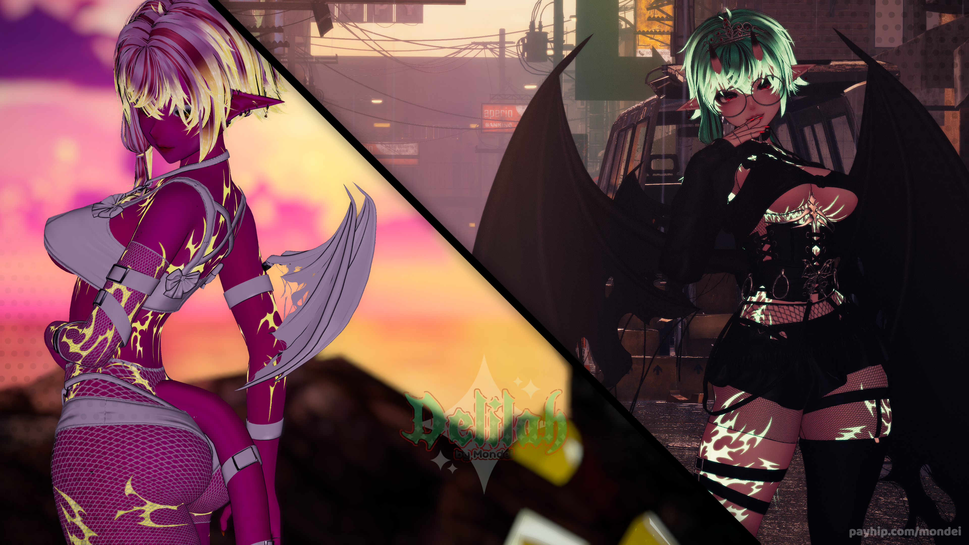 𓆩◆ Delilah ◆𓆪 { VRCFT | PC + Quest + Opti | SPS | Animated Expressions }