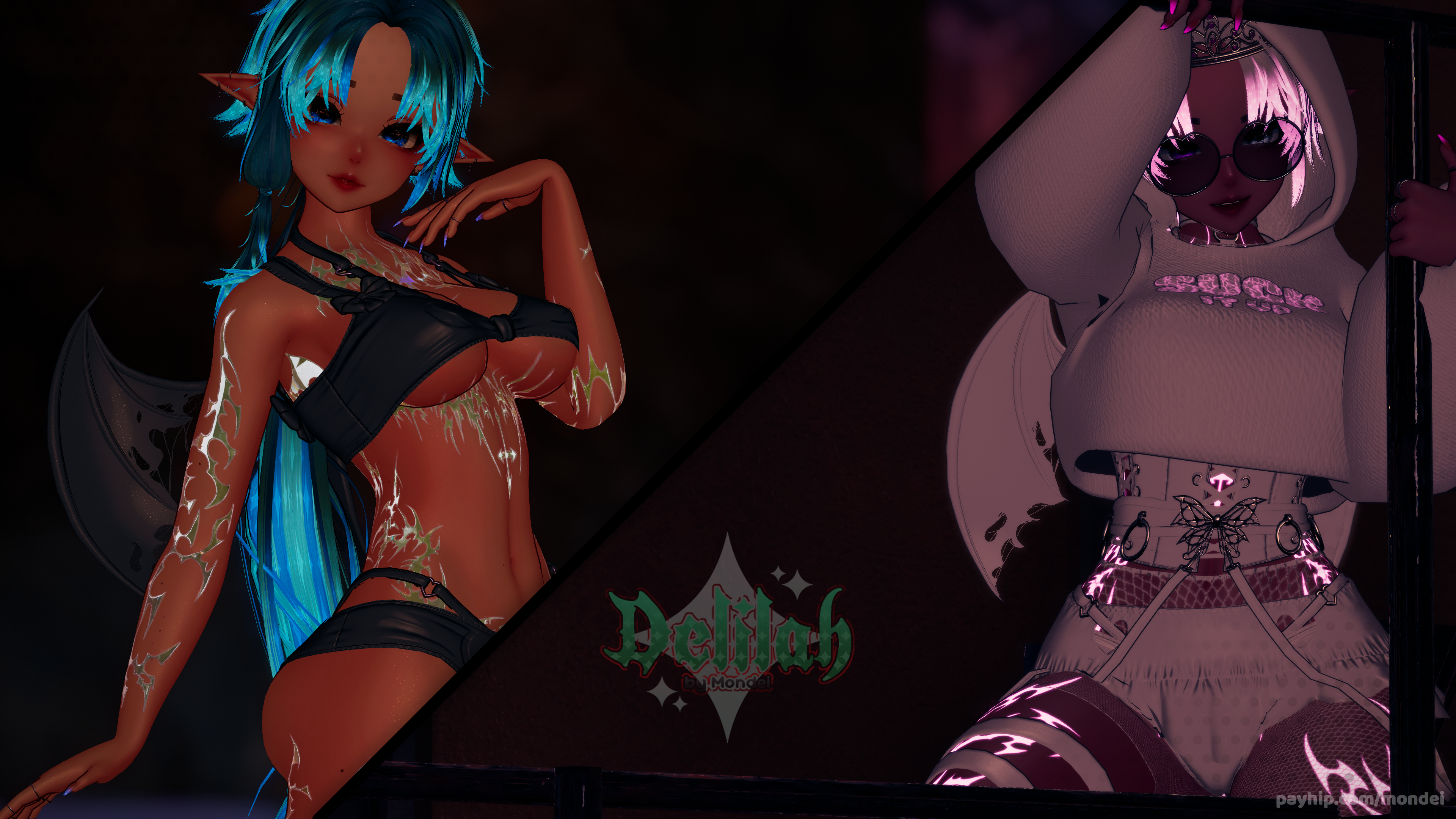 𓆩◆ Delilah ◆𓆪 { VRCFT | PC + Quest + Opti | SPS | Animated Expressions }