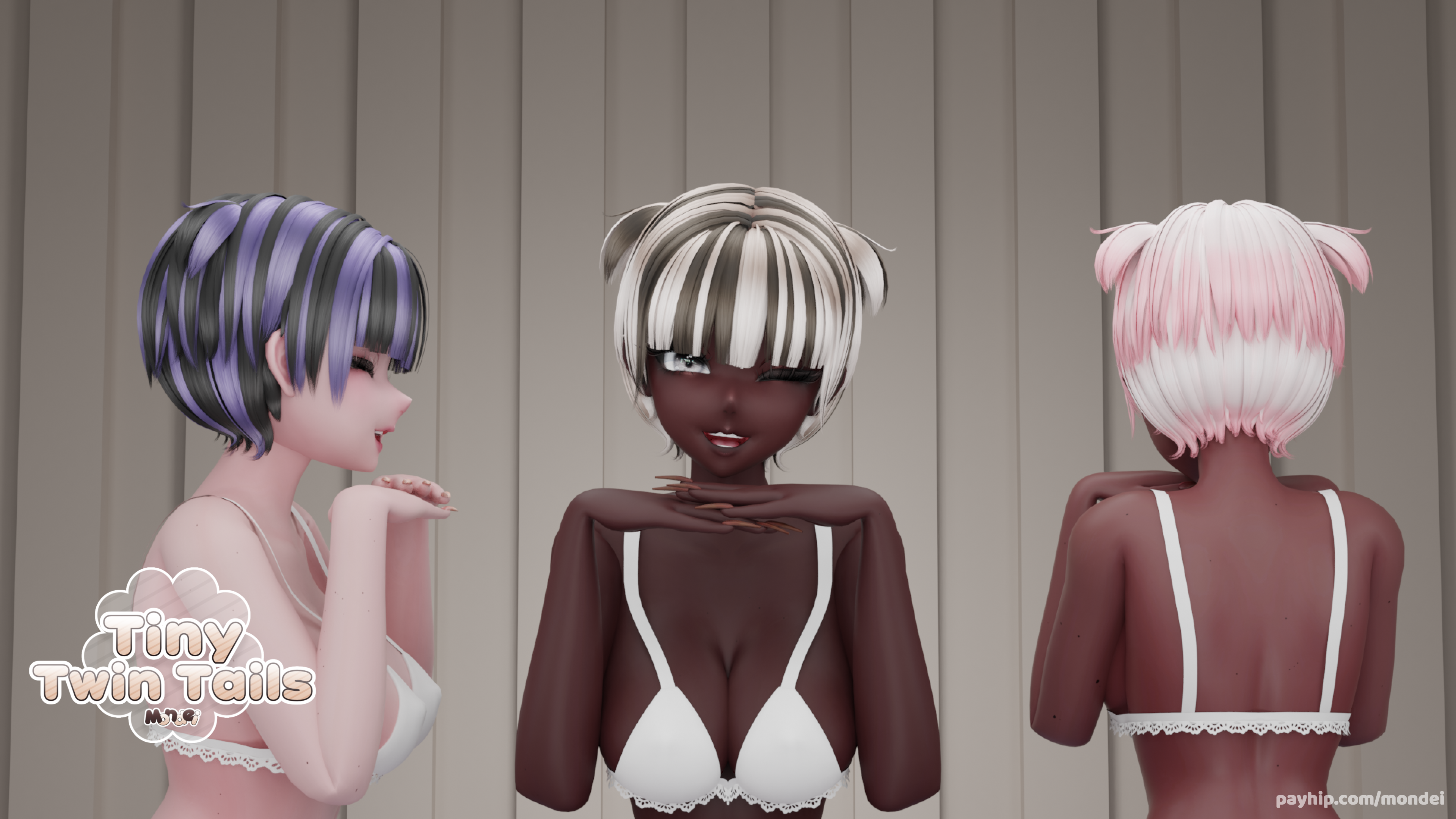 ˖˚₊✧ Tiny Twin Tails - Short Hair ✧₊˚˖