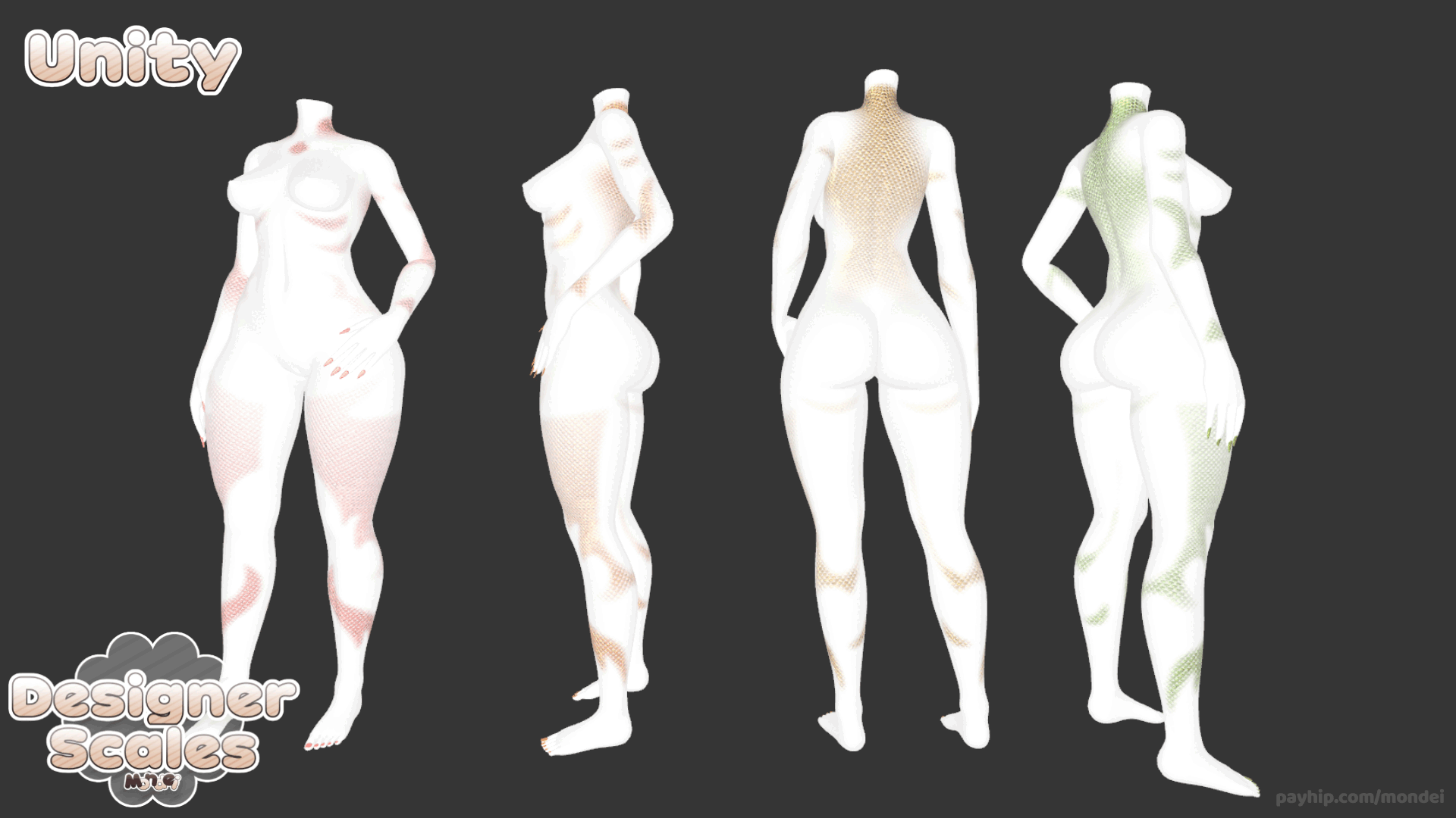 ˖˚₊✧ Designer Scales | Tattoo Texture for ZinFit ✧₊˚˖