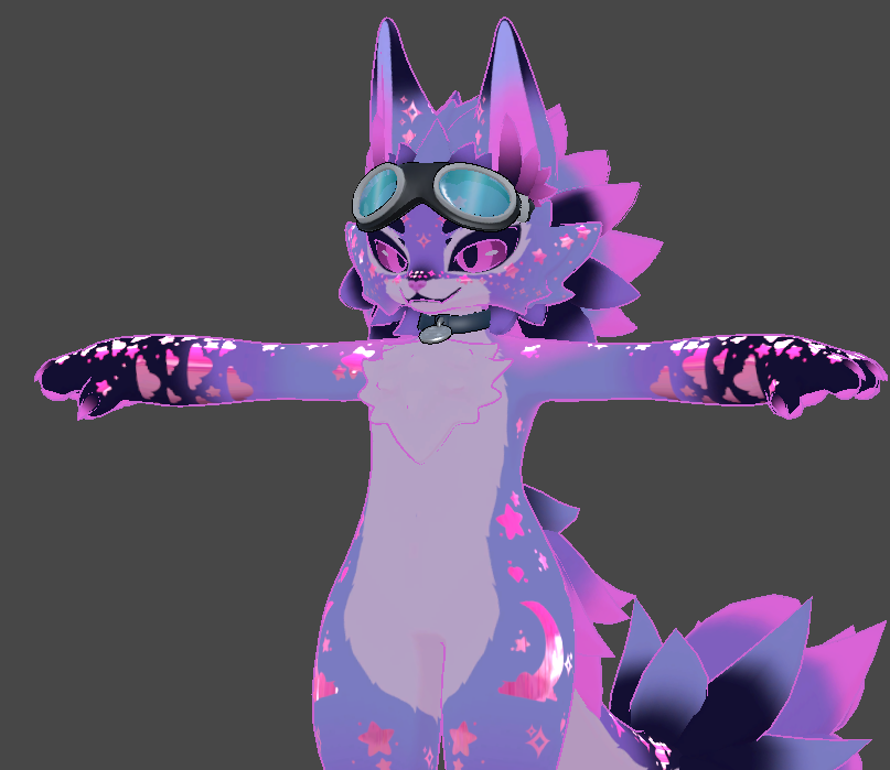 Pink x Purple Chibi space nova