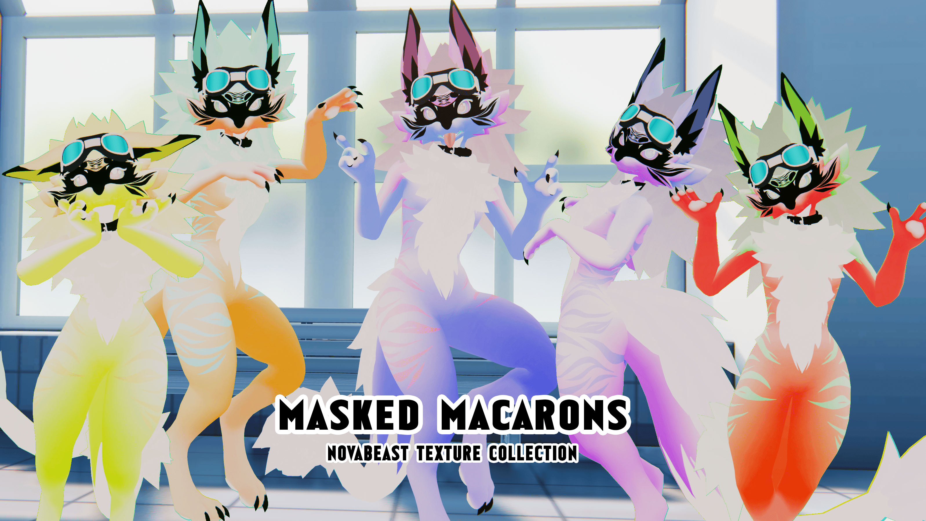 MASKED MACARONS Novabeast Texture Collection