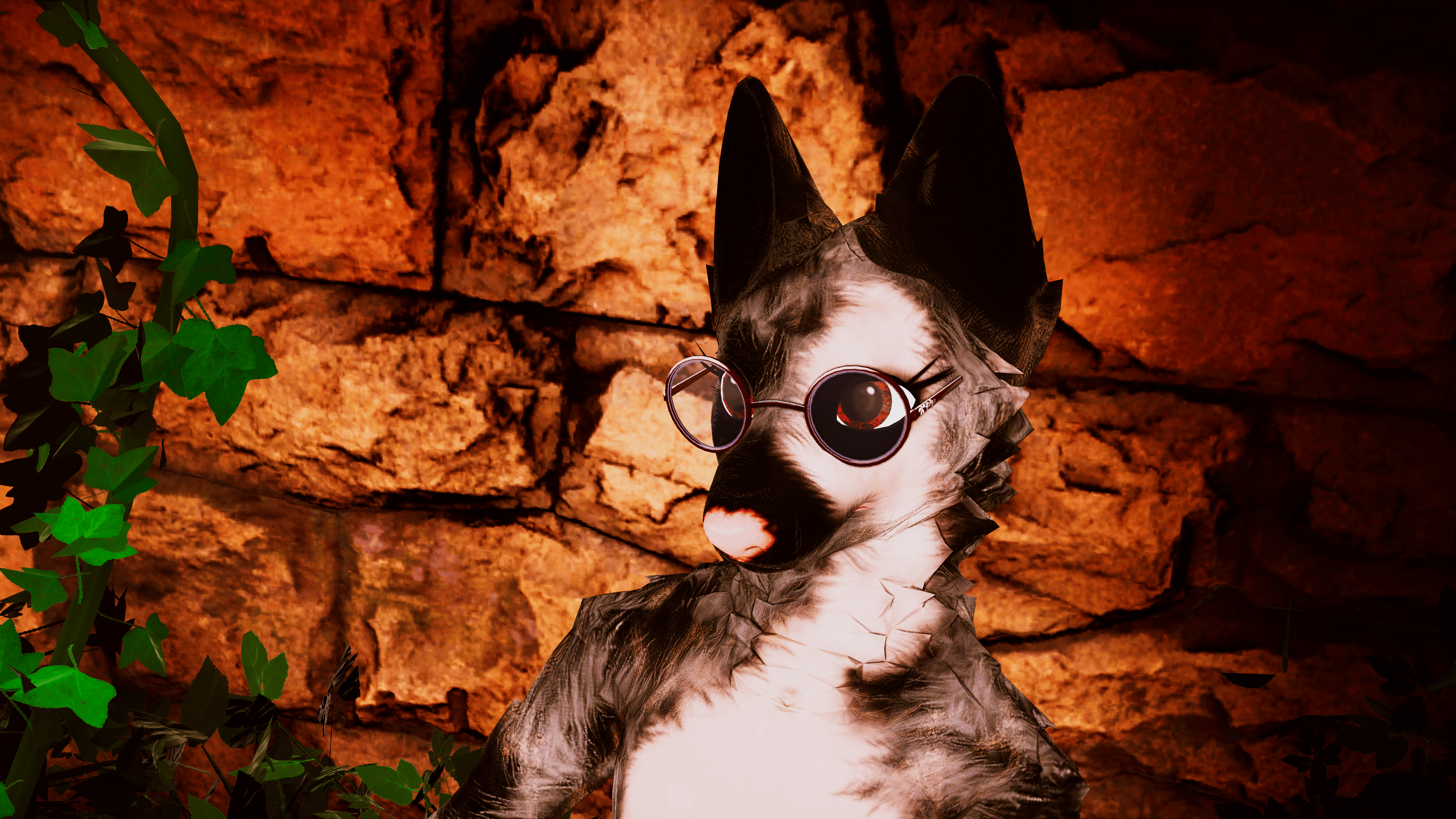 Spotted Fluffy Borzoi