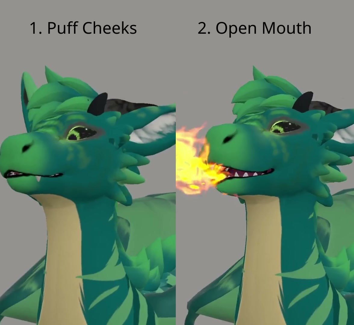 Face Tracking Puff Sequence Toggle