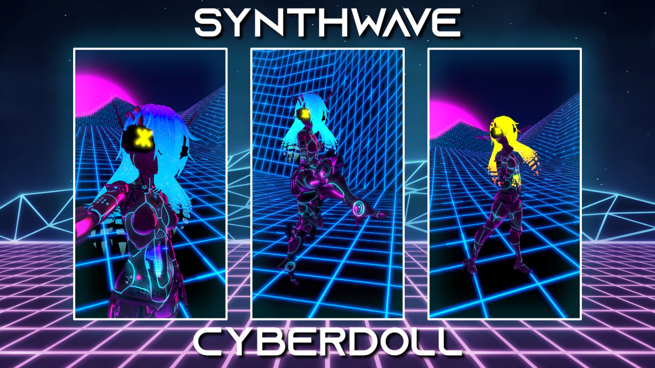 Synthwave Cyberdoll - Runa/Ranu Material and Texture Set