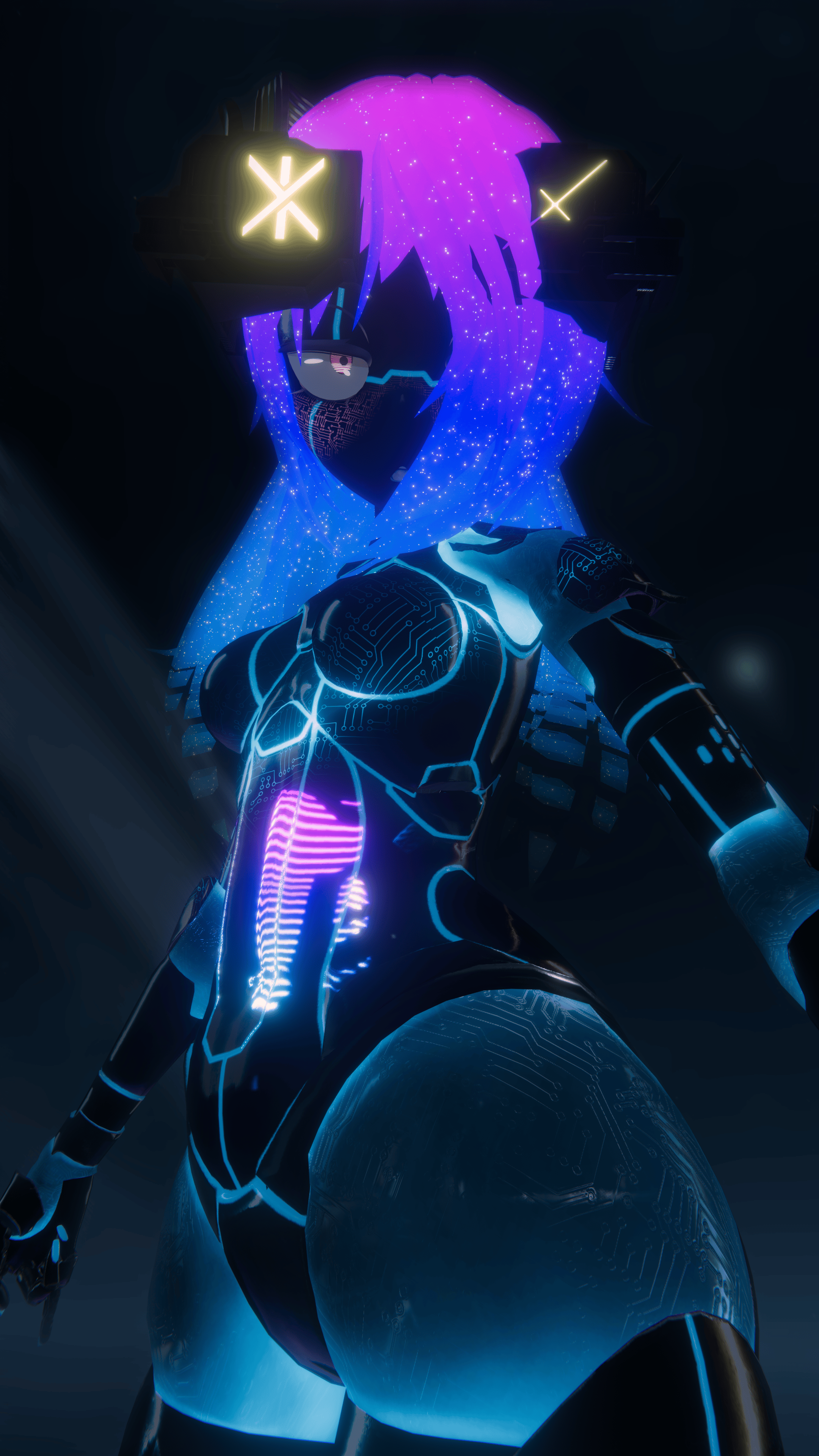 Synthwave Cyberdoll - Runa/Ranu Material and Texture Set