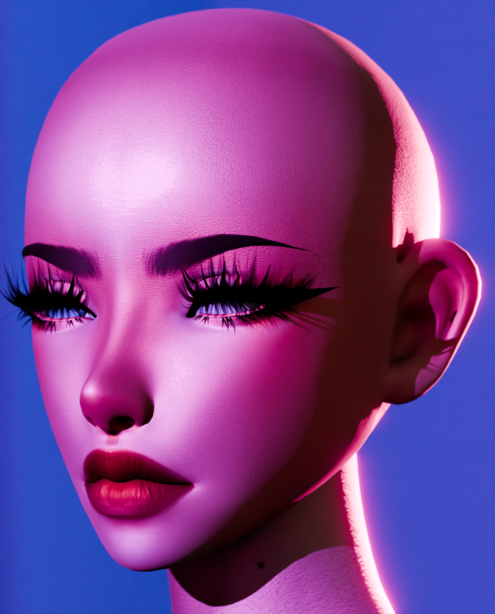 Aria Head V2 Detailed Normal Maps