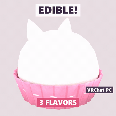Edible Cat Strawberry Daifuku - 3 Flavors | VRChat