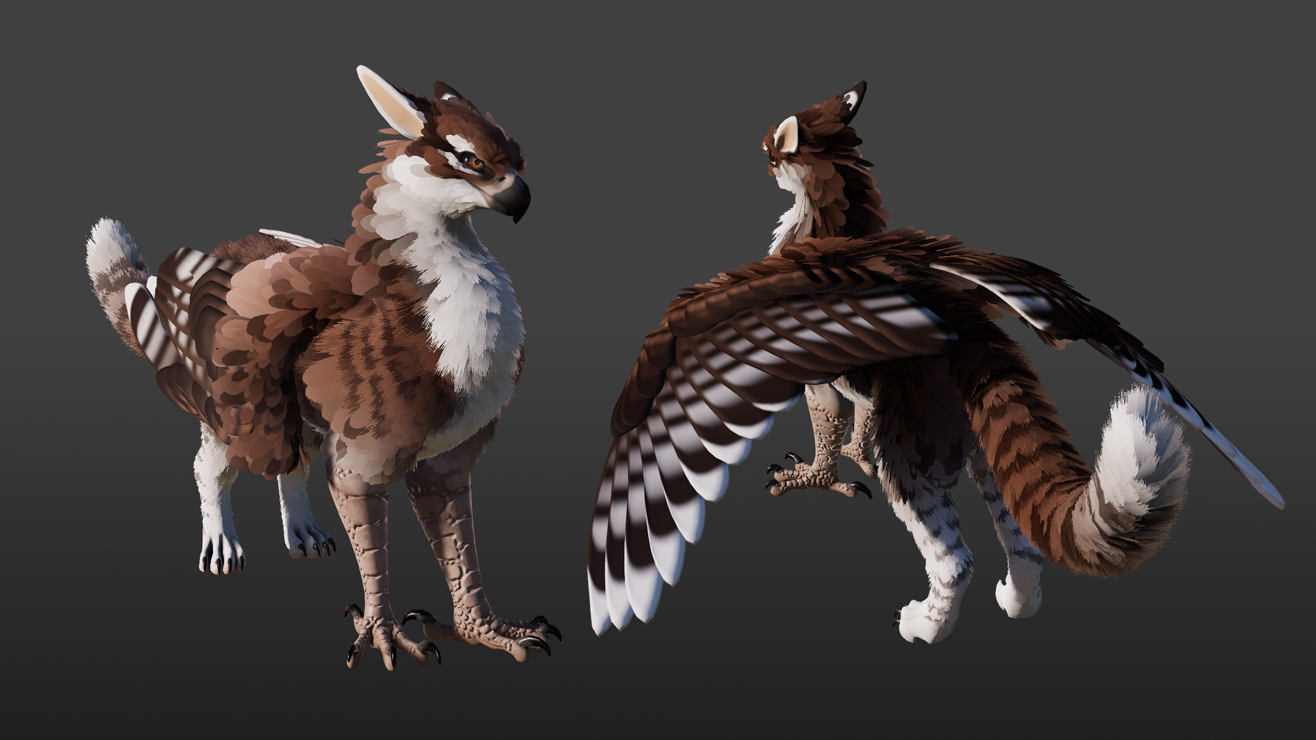Fluffy Gryphon (Final IK Edit)