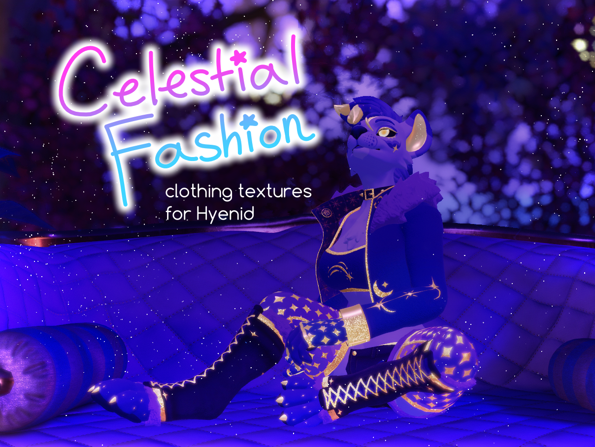 Celestial Fashion | Somna-themed Clothing Textures for Hyenid
