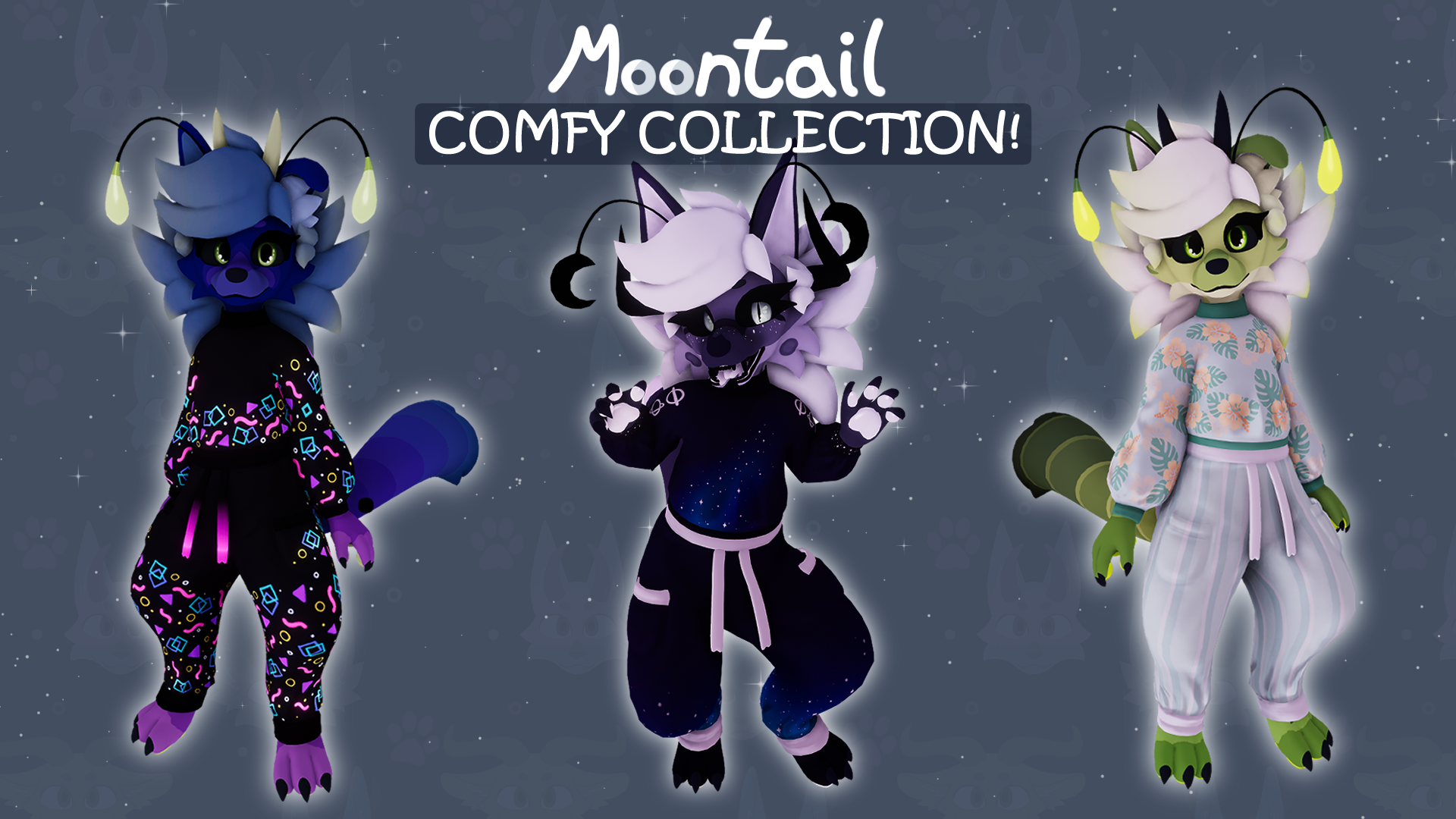 Moontail Comfy Collection {VRChat Avatar Addon}