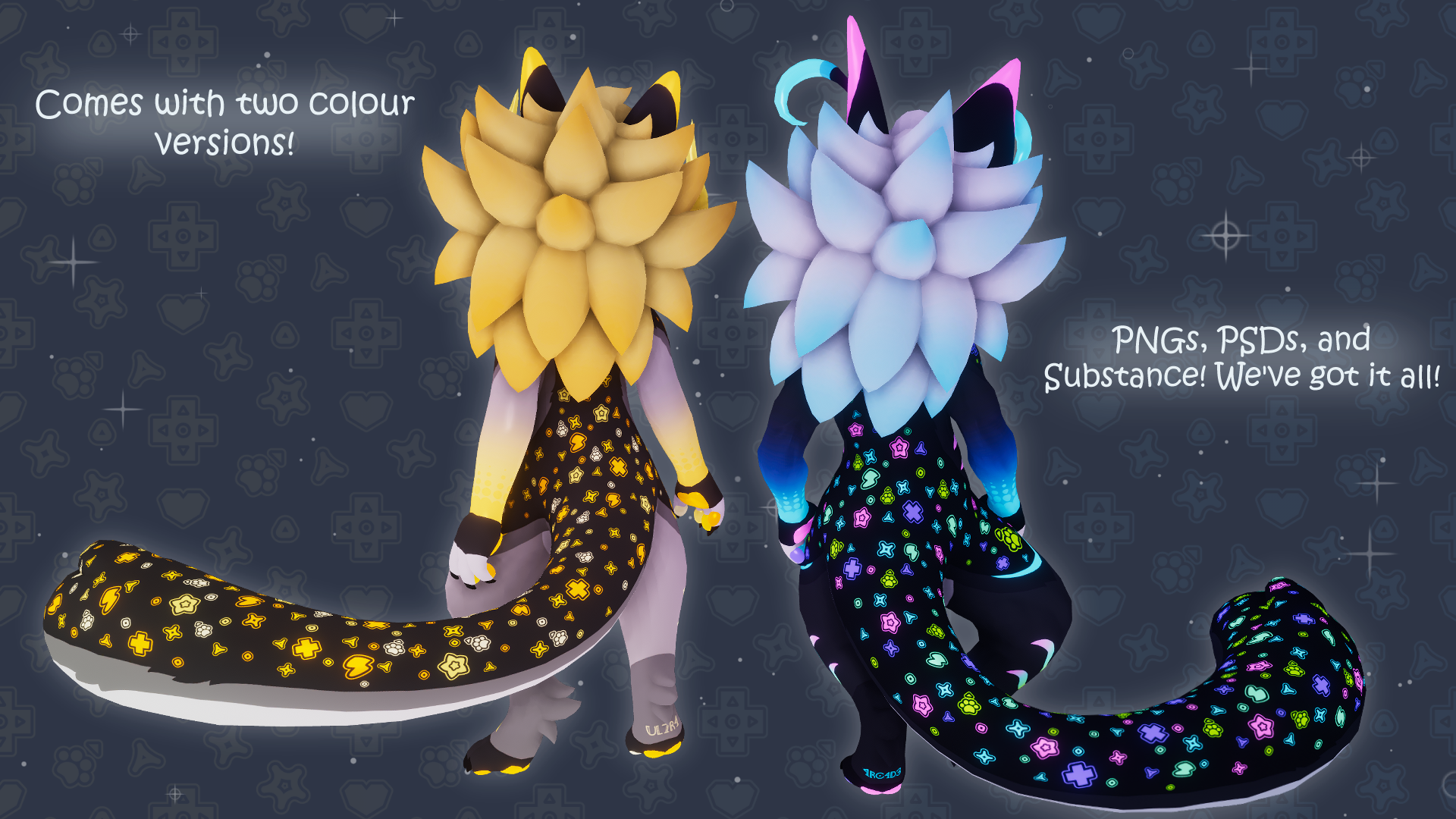 Ultra Moontail Duo {VRChat Avatar Texture}