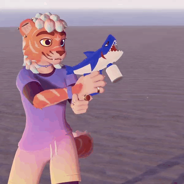 Shark Bubble Gun